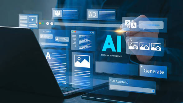 AI assistant tools generating content and handling customer chat
